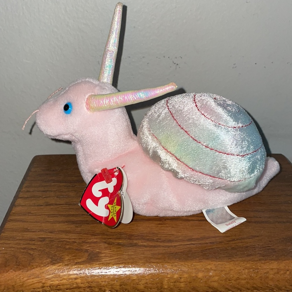 TY SWIRLY THE SNAIL BEANIE BABY